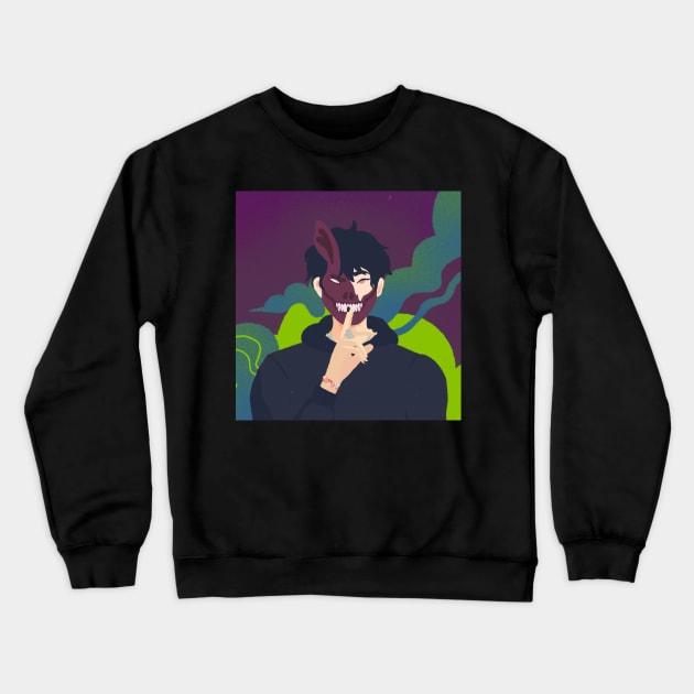 Corpse Husband Crewneck Sweatshirt by ilustracici